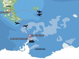 Antarktida lodí - plavba a přelet přes Drakeův průliv Antarktida lodí - plavba a přelet přes Drakeův průliv