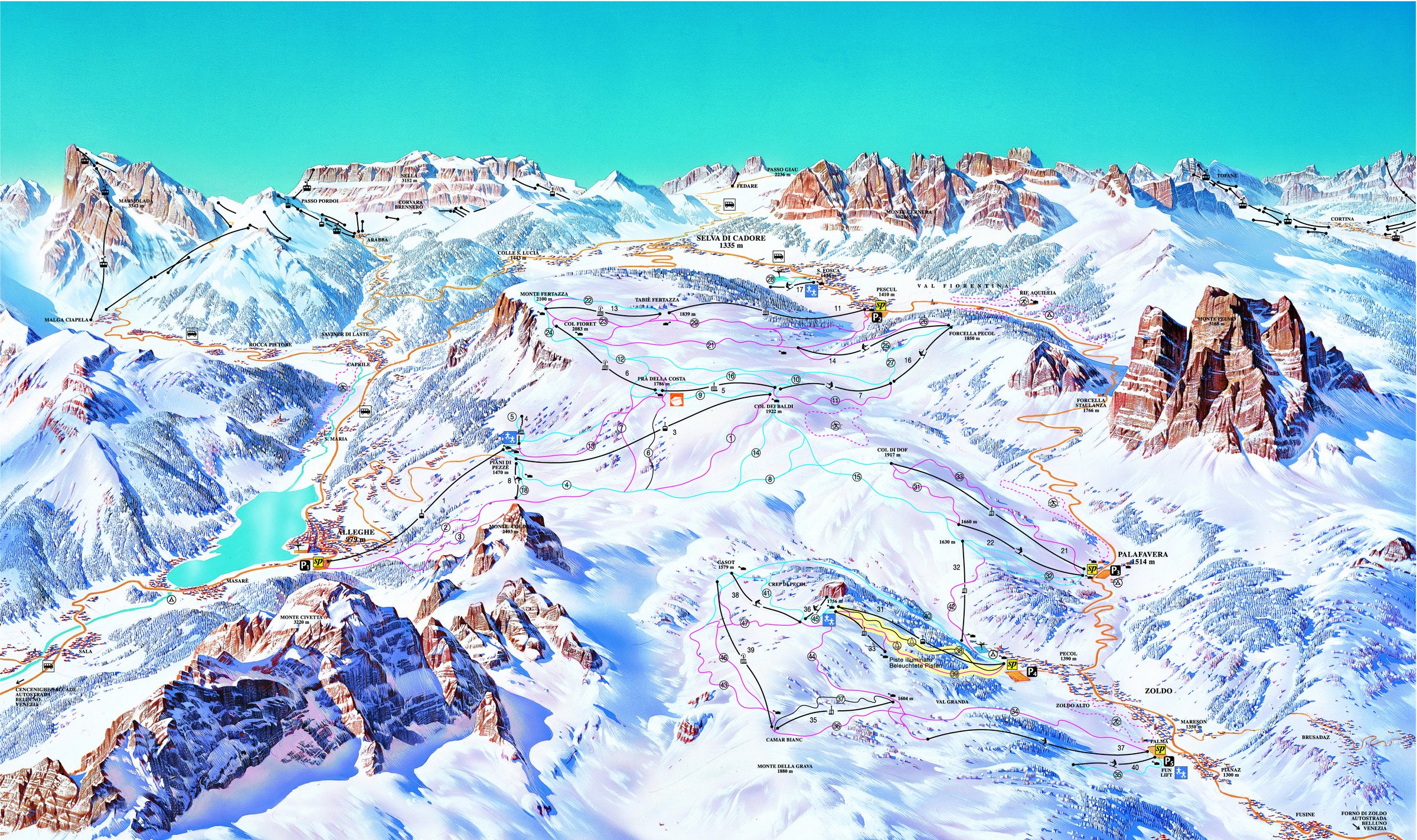Chci lyžovat ve středisku Civetta