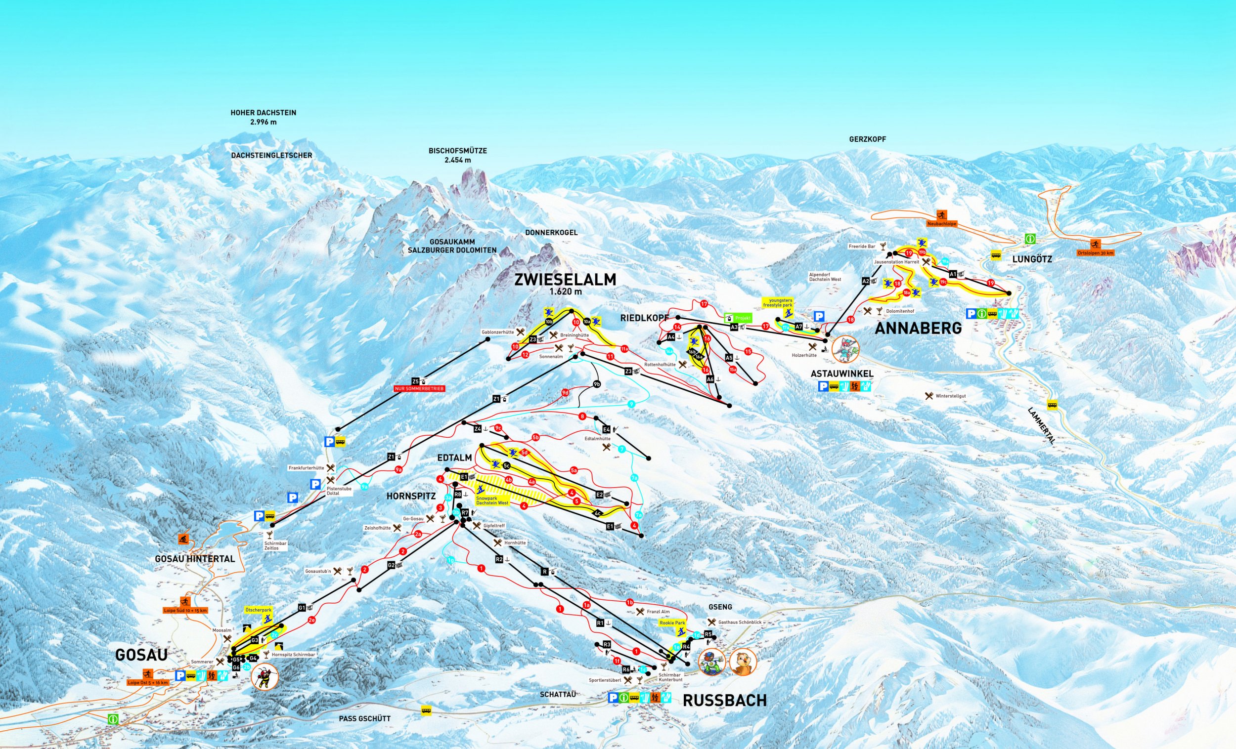 Lyžařské zájezdy do střediska Dachstein West