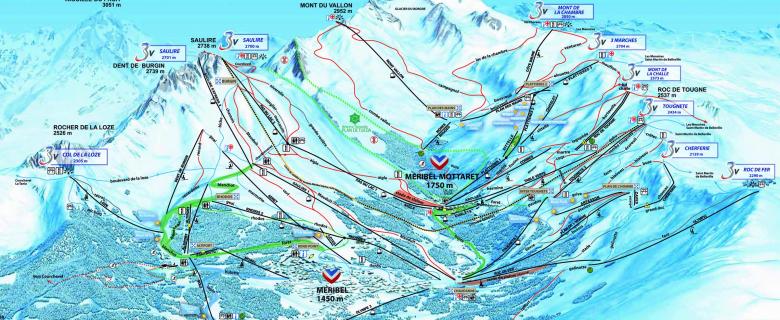 Lyžování v Meribel / Mottaret